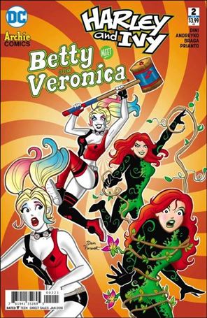 Harley & Ivy Meet Betty & Veronica issue 2-B Dan Parent Cover