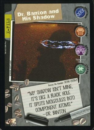 X-Files: Premiere Edition (Base Set) card XF96-0138v1 Dr. Banton And His Shadow 