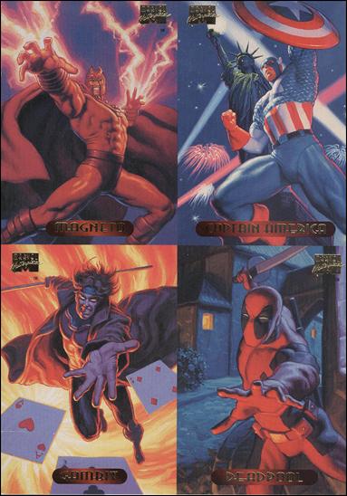 1994 Marvel Masterpieces (Promo) card nn 4-Card Sheet 
