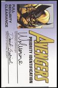 Avengers Priority Identification (Promo) card nn9 Wolverine