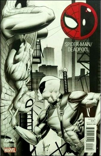 Spider-Man/Deadpool issue 1-J Dale Keown Zing Black & White Cover
