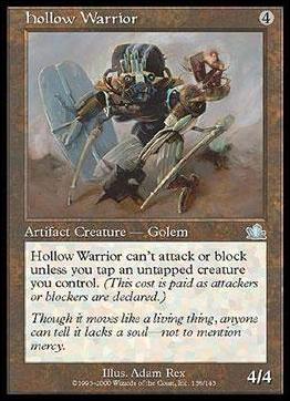 Magic the Gathering: Prophecy (Base Set) card 138 Hollow Warrior