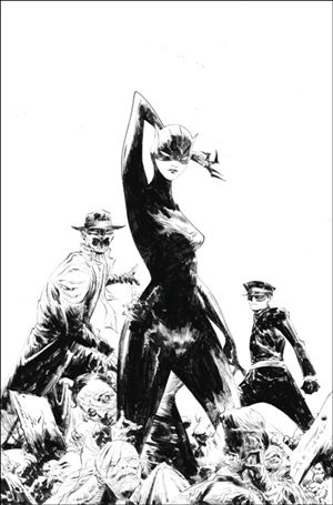 Green Hornet / Miss Fury issue 2-H Jae Lee B&W Virgin 1:15 Cover
