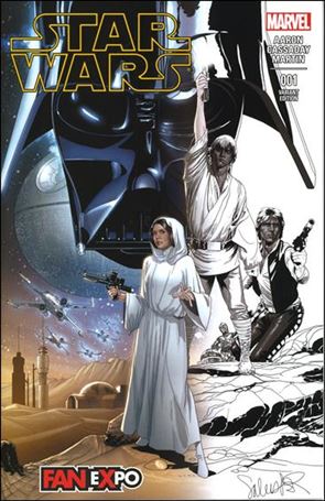 Star Wars (2015) issue 1-YY Salvador Larroca Fan Expo Sketch Cover