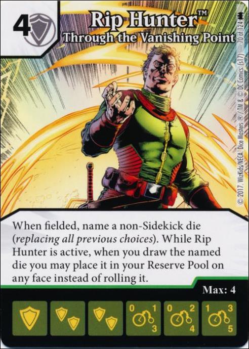 DC Comics Dice Masters Batman card 70 Rip Hunter: Through the Vanishing Point
