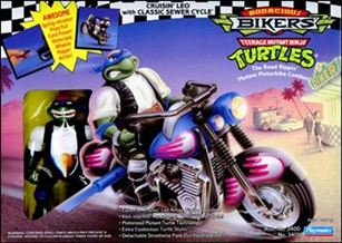 Teenage Mutant Ninja Turtles: Bodacious Bikers figure 1 Cruisin' Leo with Classic Sewer Cycle