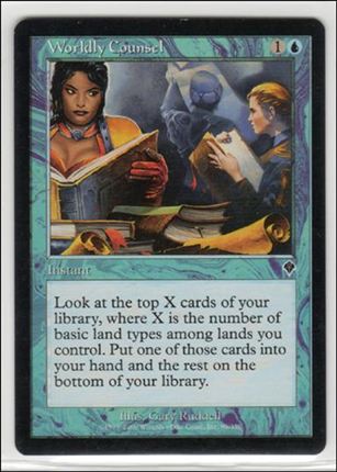 Magic the Gathering: Invasion (Base Set) card 89 Worldly Counsel