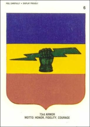 Desert Storm: Series 1 (Sticker Subset) card 6 73rd Armor