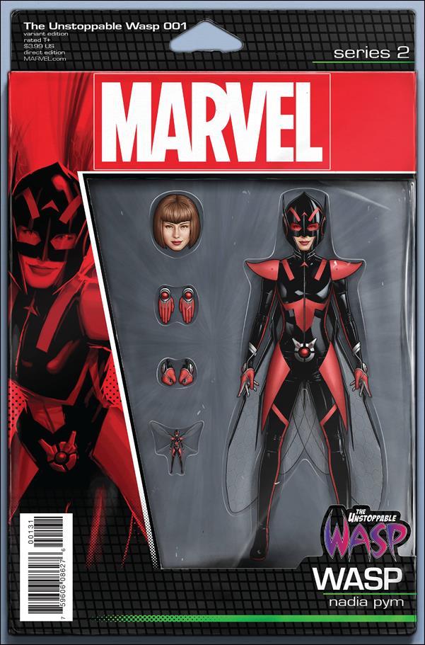 Unstoppable Wasp (2017) issue 1-C John Tyler Christopher Action Figure Cover