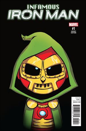 Infamous Iron Man issue 1-D Skottie Young Baby Cover