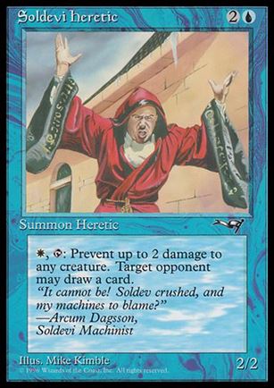 Magic the Gathering: Alliances (Base Set) card 33-B Soldevi Heretic