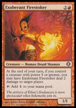 Magic the Gathering: Shards of Alara (Base Set) card 99 Exuberant Firestoker