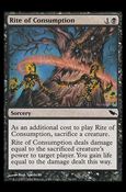 Magic the Gathering: Shadowmoor (Base Set) card 76 Rite of Consumption