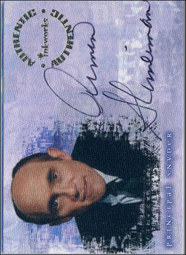 Buffy the Vampire Slayer Reflections: The High School Years (Autograph Subset) card A3 Armin Shimerman as Principal Snyder