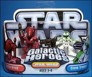 Star Wars: Galactic Heroes figure 29 Battle Droid and Clone Trooper