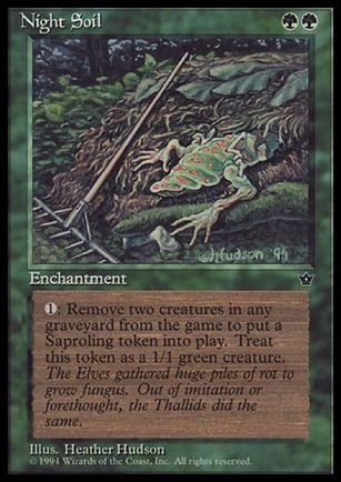 Magic the Gathering: Fallen Empires (Base Set) card 71-B Night Soil