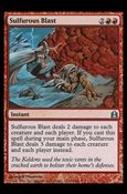 Magic the Gathering: Commander (Base Set) card 137 Sulfurous Blast