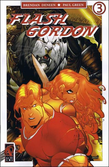 Flash Gordon (2008) issue 3 Flash Gordon, Aura, & Thun Cover