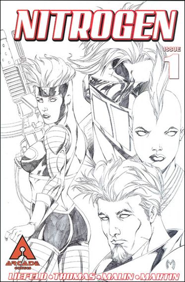 Nitrogen issue 1-B Marat Mychaels Sketch Cover