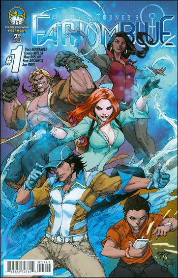 Michael Turner's Fathom Blue issue 1-B Paolo Panalena Cover