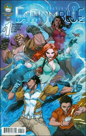 Michael Turner's Fathom Blue issue 1-B Paolo Panalena Cover
