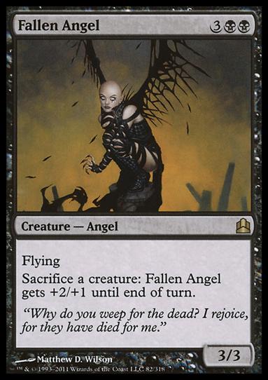 Magic the Gathering: Commander (Base Set) card 82 Fallen Angel