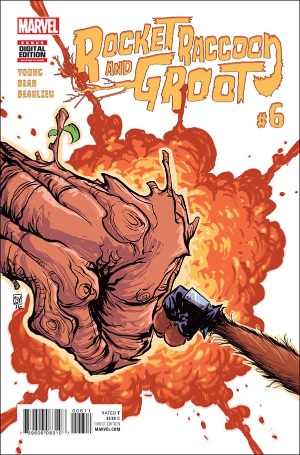 Rocket Raccoon & Groot issue 6 Skottie Young Cover