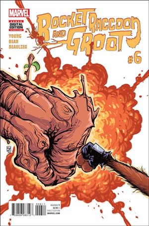 Rocket Raccoon & Groot issue 6 Skottie Young Cover