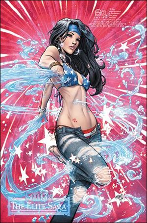 Michael Turner's Fathom: The Elite Saga issue 3-D Mike DeBalfo Independence Day Cover 1/200