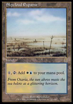Magic the Gathering: Odyssey (Base Set) card 327 Skycloud Expanse