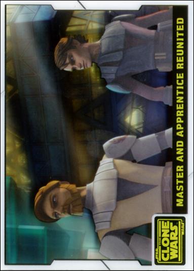 Star Wars: The Clone Wars (Animation Cel Subset) card 8 Master and Apprentice Reunited