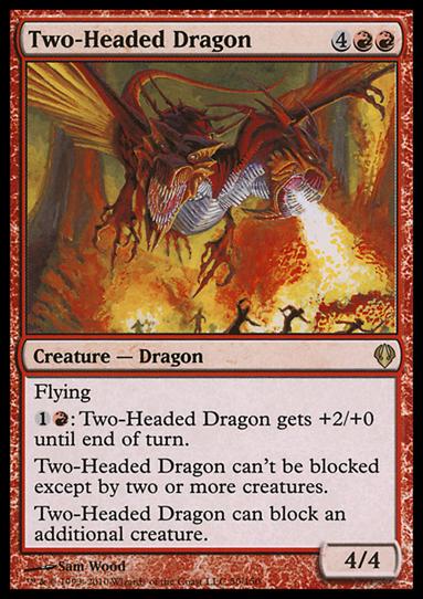 Magic the Gathering: Archenemy (Base Set) card 50 Two-Headed Dragon
