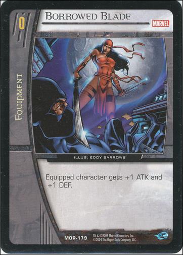 Marvel Origins: VS System (Base Set) card MOR-179-B Borrowed Blade