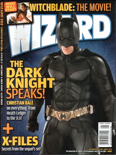 Wizard: The Magazine of Comics, Entertainment and Pop Culture issue 202-B Dark Knight Movie Photo Cover 