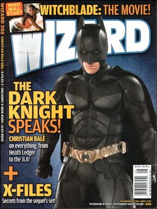 Wizard: The Magazine of Comics, Entertainment and Pop Culture issue 202-B Dark Knight Movie Photo Cover 
