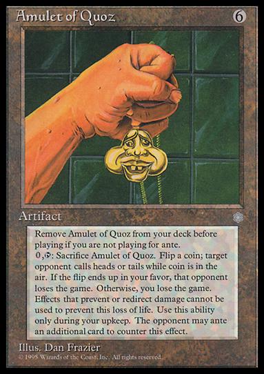 Magic the Gathering: Ice Age (Base Set) card 308 Amulet of Quoz