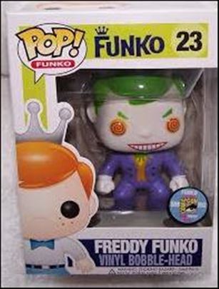Pop! Funko - Freddy Funko figure 23 Batman (The Joker) SDCC  1/200