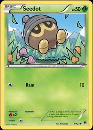 Pokemon XY: BREAKpoint (Base Set) card 4 Seedot