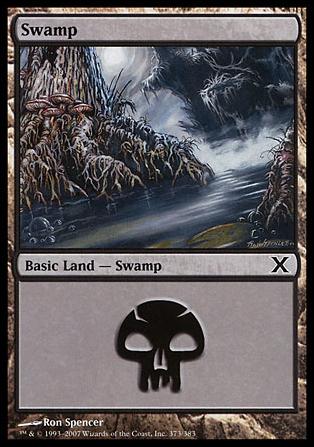 Magic the Gathering: 10th Edition (Base Set) card 373 Swamp