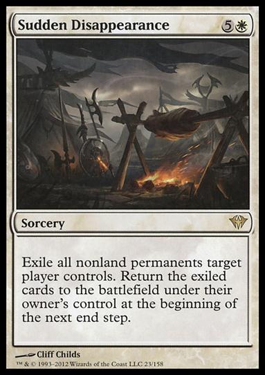 Magic the Gathering: Dark Ascension (Base Set) card 23 Sudden Disappearance