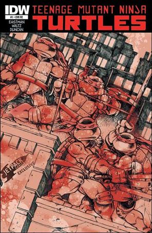 Teenage Mutant Ninja Turtles (2011) issue 1-J Peter Laird Jetpack Comics Cover 1/1000