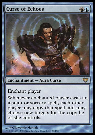Magic the Gathering: Dark Ascension (Base Set) card 34 Curse of Echoes