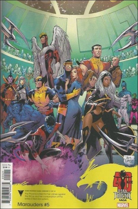 Marauders (2019) issue 5-B Tony S. Daniel Dark Phoenix 40th Anniversary Cover
