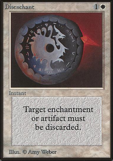 Magic the Gathering: Limited Edition Beta (Base Set) card 19 Disenchant
