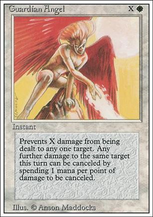 Magic the Gathering: Revised (Base Set) card 21 Guardian Angel