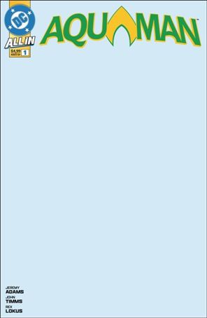 Aquaman (2025) issue 1-E Blank/Sketch Cardstock Cover