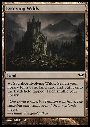 Magic the Gathering: Dark Ascension (Base Set) card 155 Evolving Wilds