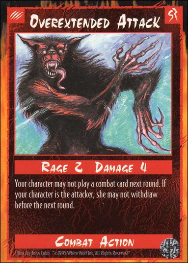 Rage Limited (Base Set) card 189 Overextended Attack 