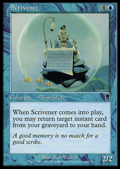 Magic the Gathering: Odyssey (Base Set) card 100 Scrivener