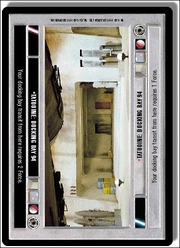 Star Wars: Premiere Limited (Base Set) card 287 Tatooine: Docking Bay 94